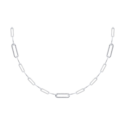 Колье из серебра 55 cm