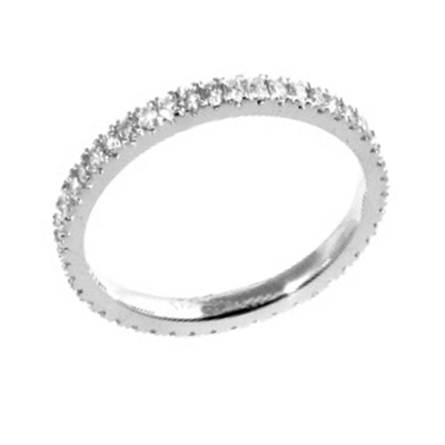 Кольцо из белого золота с...