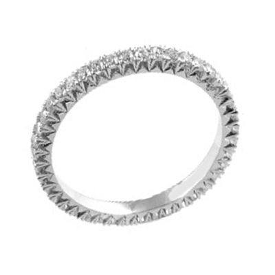 Кольцо из белого золота с...