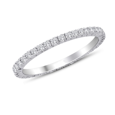 Кольцо из белого золота с...