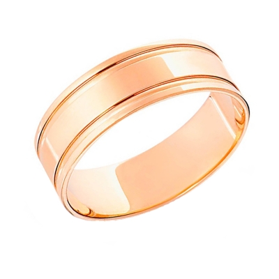 Золотое обручальное кольцо