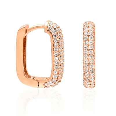 Cercei din aur cu zirconiu