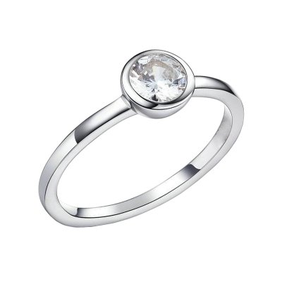 Кольцо из серебра с цирконием