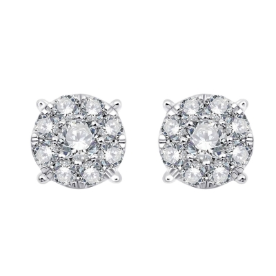 Cercei din aur cu diamante