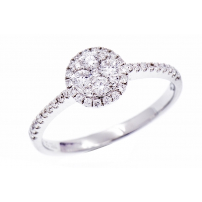 Кольцо из золота с бриллиантoм