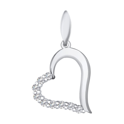 Подвеска из золота с фианитами