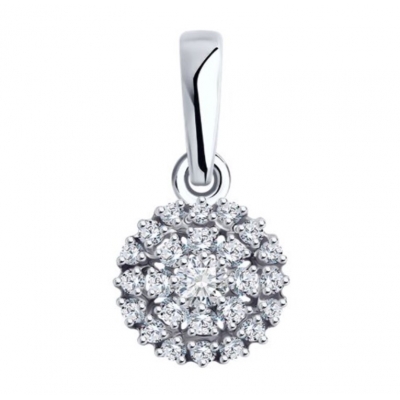 Подвеска из золота с фианитом