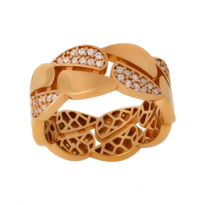 Кольцо из золота с цирконием