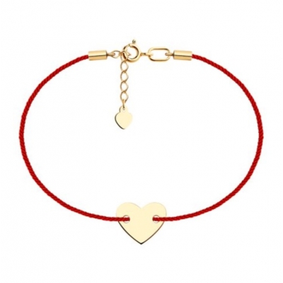 Браслет из золота с красной...