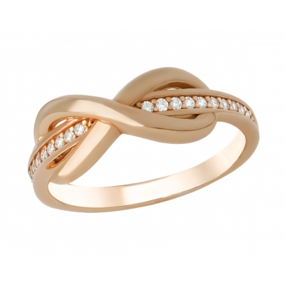 Кольцо из золота с цирконием