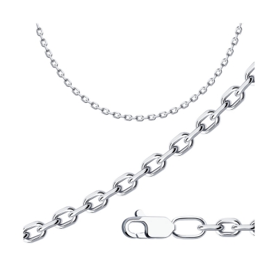 Цепь из серебра 60 cm