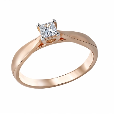 Кольцо из золота с бриллиантом