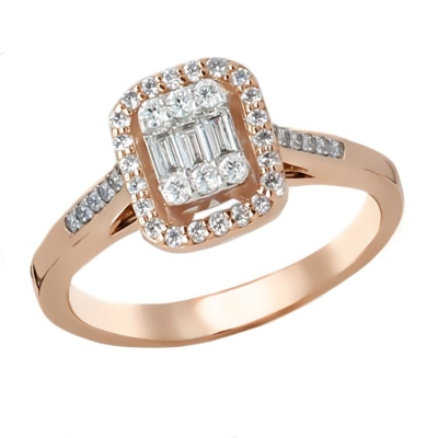 Кольцо из золота с бриллиантом