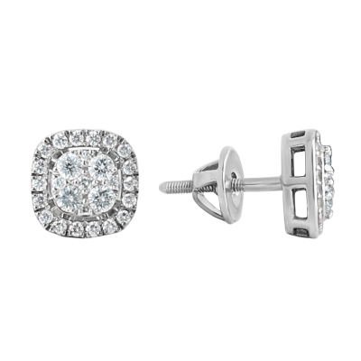 Cercei din aur cu diamante