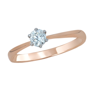 Кольцо из золота с бриллиантом