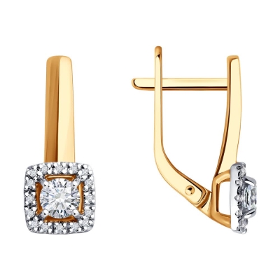 Серьги из золота с...