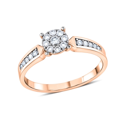 Кольцо из золота с бриллиантом