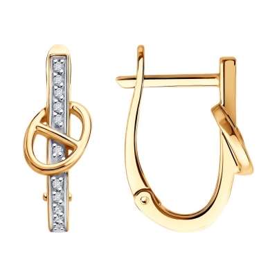 Серьги из золота с...