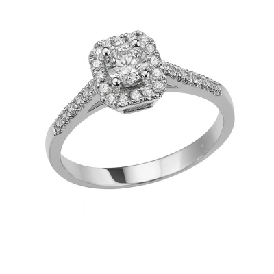 Кольцо из золота с бриллиантoм