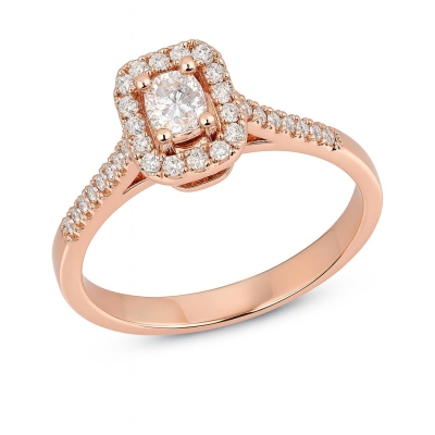 Inel din aur cu diamante