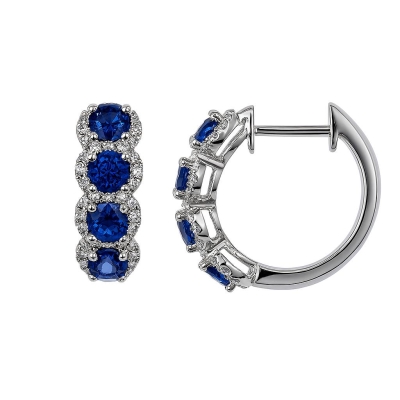 Серьги из белого золота с...