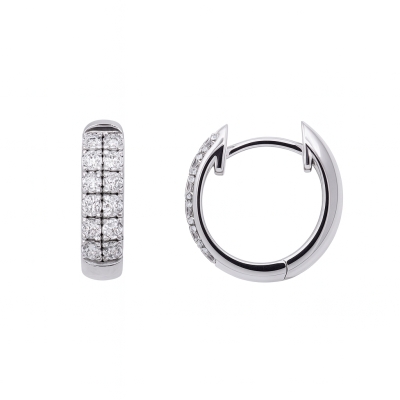 Cercei din aur cu diamante