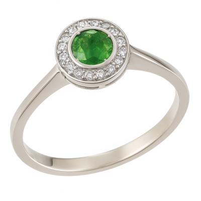 Inel din aur cu diamante şi...