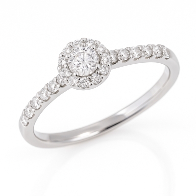 Кольцо из золота с бриллиантoм