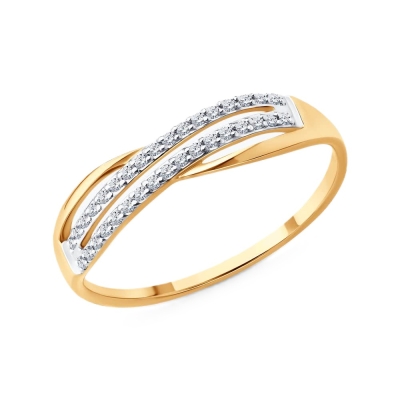 Кольцо из золота с бриллиантом