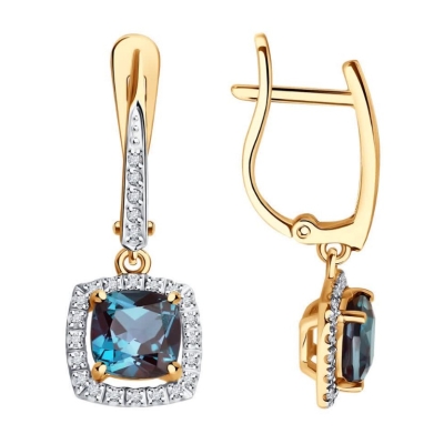 Серьги из золота с...