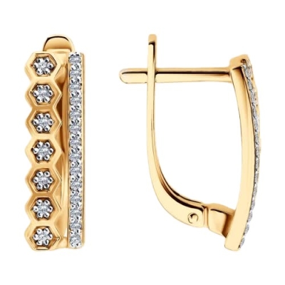 Серьги из золота с...