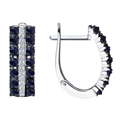 Cercei din aur cu diamante