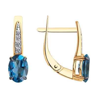 Серьги из золота с...