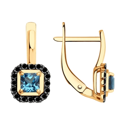 Серьги из золота с фианитом...