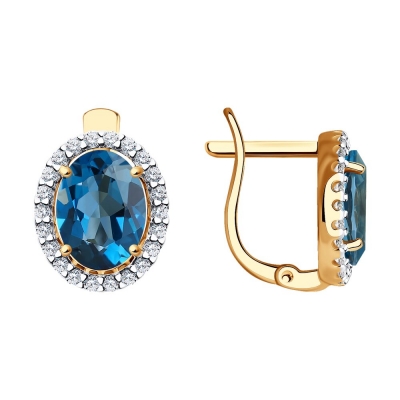 Серьги из золота с...