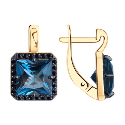 Серьги из золота с фианитом...