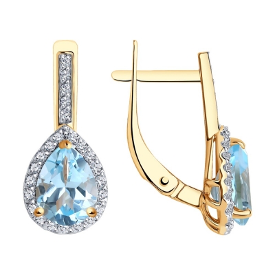 Серьги из золота с...