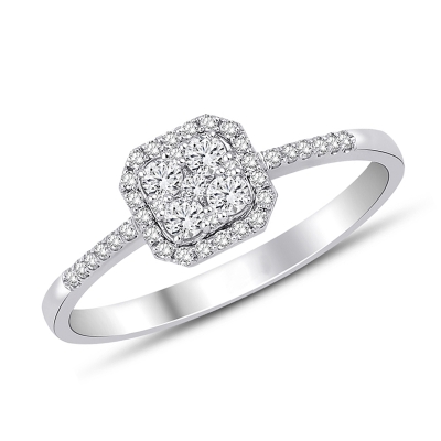 Кольцо из золота с бриллиантом