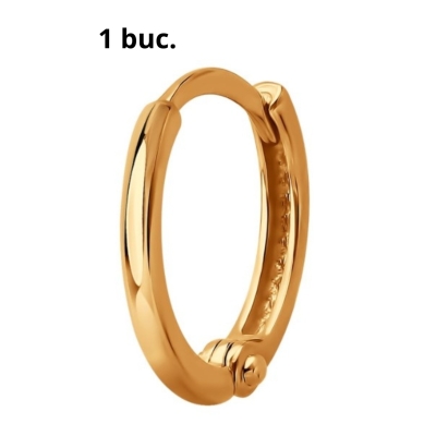 Золотая одиночная серьга