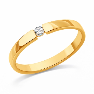 Кольцо из золота с бриллиантом