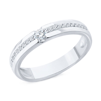 Кольцо из золота с бриллиантом