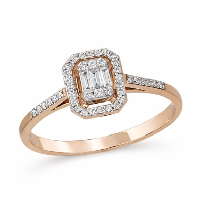 Кольцо из золота с бриллиантом