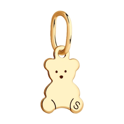 Подвеска из золота с фианитами