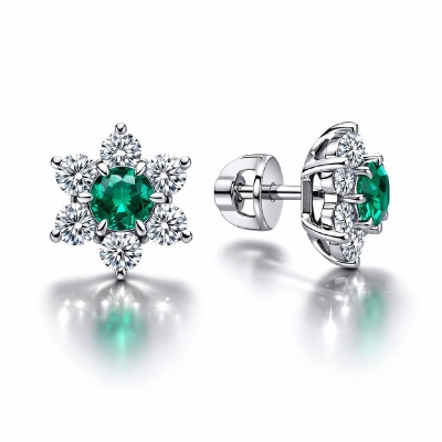 Серьги из золота с...