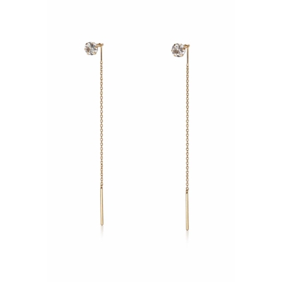 Cercei din aur cu zirconiu