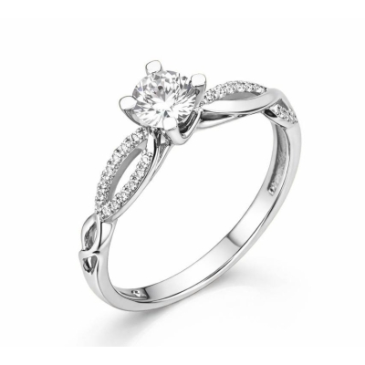 Кольцо из белого золота