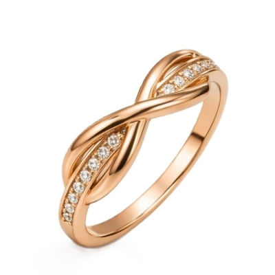 Inel din aur cu zirconiu