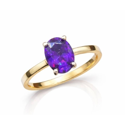 Кольцо из золота с цирконием