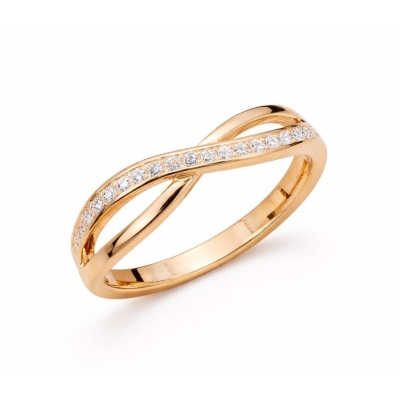 Кольцо из золота с цирконием