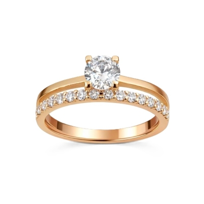 Inel din aur cu zirconiu